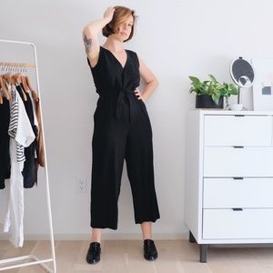 Elizabeth Suzann Mara black linen S-R — altered